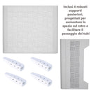 Copri Condizionatore da Esterno Medium 100x54/60x85 cm in Acciaio Zincato Bianco