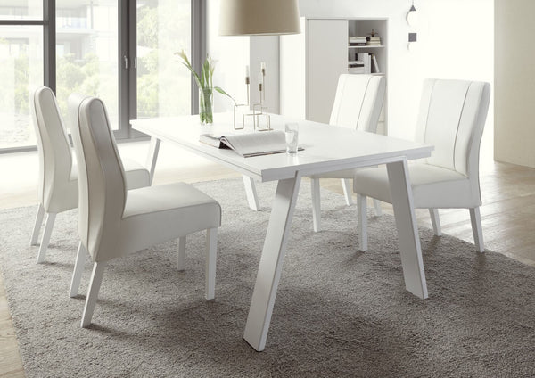 Rechteckiger Tisch in Melamin 180x90x76cm TFT Aladdin White acquista