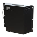 Camino Elettrico da Pavimento Effetto Fiamma 110x25x95 cm 900W/1800W in Legno Bianco