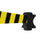 Wandvorhang 4 Meter 7,5x13,4 cm Gelb/Schwarzes Band
