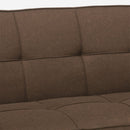 Divano Letto 172x74x75 cm in Tessuto Marrone