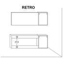 Mobile da Bagno sospeso Samoa 01C Laccato Tortora TFT