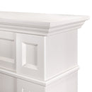 Camino Elettrico da Pavimento 100x132x30 cm Effetto Fiamma 1950W Sicilia & Carmen Panna