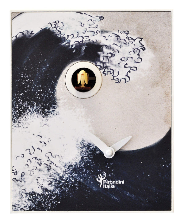 sconto Wandkuckucksuhr 16,5x20x10cm Pirondini Italia D'Apres Hokusai