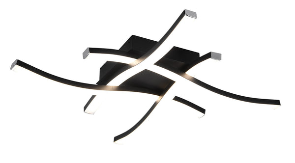 Plafoniera da Interno a LED SMD in Metallo Nero Opaco acquista