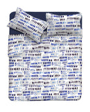 Set Lenzuola con Stampa Sopra Sotto e Federe Punti e Linee