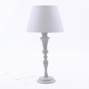 Lampada da Tavolo Ø28xH56 cm in Metallo Grigio
