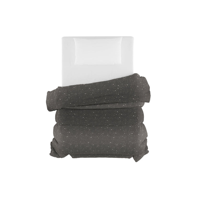 Trapunta Invernale Stampata in Microfibra 200gr Double Face Stars Grigio Varie Misure