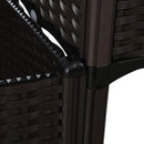Set 2 Pezzi Fioriera da Esterno Componibile in Polyrattan 40x40x44 cm Flowless