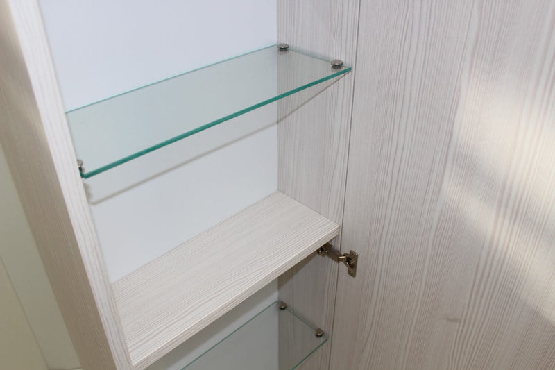 Mobile da Bagno a Colonna 1 Anta in Melaminico 40x32x160cm TFT Giava Wood Cream