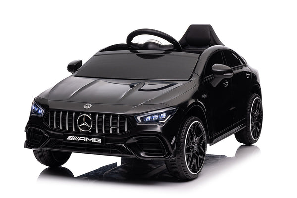 sconto Macchina Elettrica per Bambini 12V con Licenza Mercedes CLA45 AMG Nera