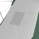 Tenda da Campeggio 555x225x190 cm per 4-6 Persone con 2 Camere Grigio e Verde   