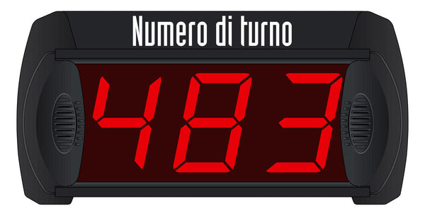 3-stelliger Warteschlangenregler LED-Anzeige Visel MonoPoint MD3 Schwarz online