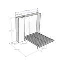 Letto Matrimoniale a Scomparsa Salvaspazio Kentaro H210 cm Bianco