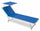 Garten-Sonnenliege aus Aluminium mit Soriani-Dach Riccione Blue