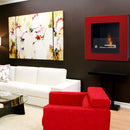 Camino a Bioetanolo da Parete 45x45 cm Karlsen Asolo Rosso