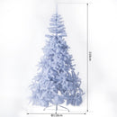 Albero di Natale Artificiale 210 cm 1230 Rami Bianco 