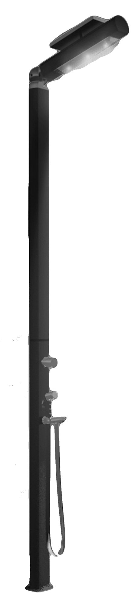 acquista Doccia da Giardino Miscelatore e Doccetta Mobile con LED Arkema Quick Ardesia Opaco