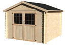 Casetta Box da Giardino per Attrezzi 2,98x2,98m Senza Pavimento in Legno Abete 34mm Valodeal NG
