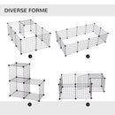Box per Animali nero 106x73x36 cm 