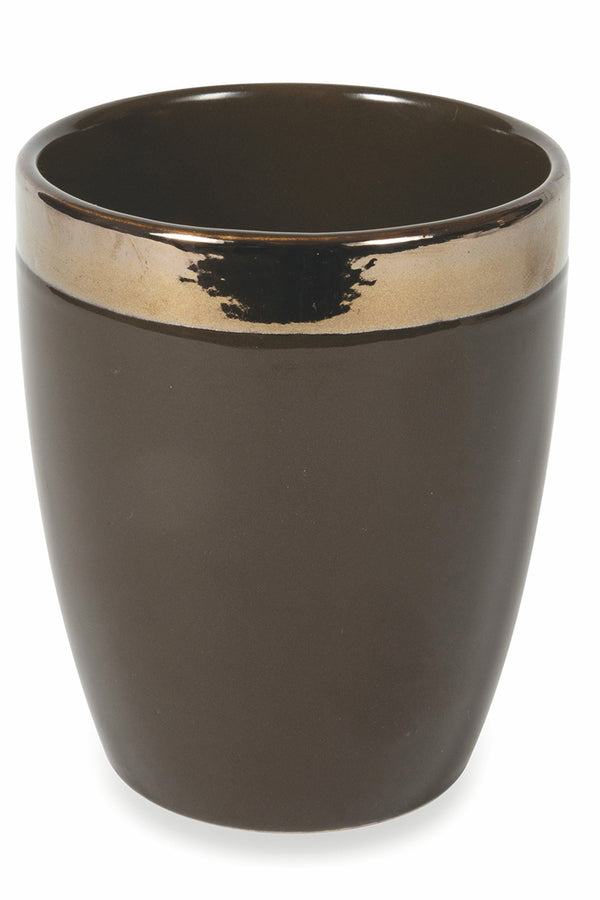 sconto Set mit 6 Wassergläsern aus Steinzeug 330 ml Villa d'Este Home Tivoli Brown Naima