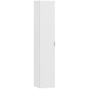 Mobile Bagno Sospeso a Colonna 30x31.5x160 cm con Ripiani Regolabili e Chiusura Soft Close in MDF Bianco      