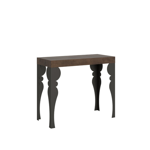 Consolle Allungabile 90-300x40x77 cm in Nobilitato Marrone acquista