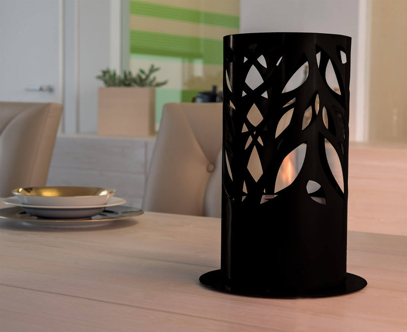 Camino a Bioetanolo da Tavolo Ø15x30,5cm Karlsen Elba Nero