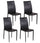 Kitty Stuhl aus schwarzem PVC-Metall