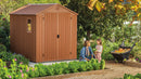 Casetta da Giardino Porta Attrezzi 190x244x221 cm in Resina Keter Darwin Wood 6x8 Marrone