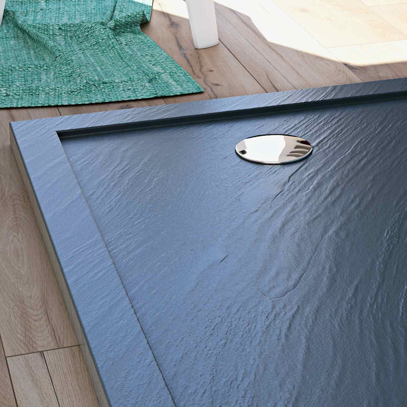 Piatto Doccia in Acrilico Fosterberg Floret Antracite Varie Misure