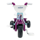 Triciclo a Pedali Primi Passi per Bambini 3 Ruote e Vano Contenitore Disney Frozen Azzurro e Viola  