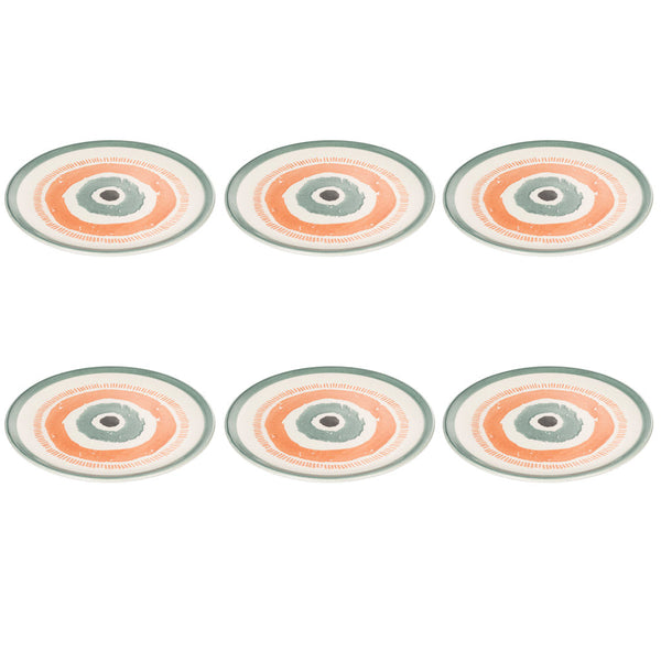 Set 6 Piatti Frutta Ø20x2 cm in Ceramica VdE Tivoli 1996 Occhio Marino acquista