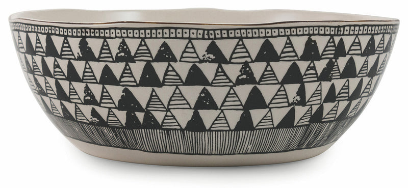 Insalatiera in Gres Villa d'Este Home Tivoli Masai Black Grande