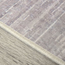 Tappeto Pelo Corto per Interni 200x140 cm in Poliestere Grigio Giallo Bianco