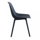 Sedia da Giardino Vichy 55x46,5x85 h cm in Plastica Antracite