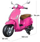 Piaggio Vespa Primavera Elettrica 12V per Bambini Rosa