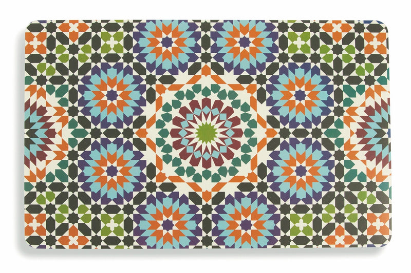 Set 6 Tovagliette 43x28 cm in Plastica Villa d'Este Home Tivoli Marrakech Multicolor