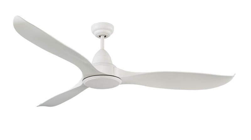 Ventilatore da Soffitto con 3 Pale e LED Ø132 cm 5 Velocità Martec Wave Bianco