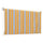 Fallmarkise 250 x 150 cm gelb gestreiftes Polyestergewebe
