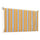 Fallmarkise 250 x 150 cm gelb gestreiftes Polyestergewebe