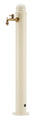 Hoher Gartenbrunnen mit Belfer 42/ARM Ivory Wasserhahn