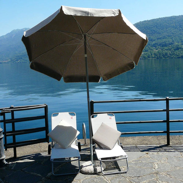 Stahl Sonnenschirm Ø200cm Maffei Venezia Duplex Ecru/Tortora acquista