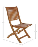 Set 2 Sedie da Giardino 50,5x64x93h cm Noemi Pieghevole 