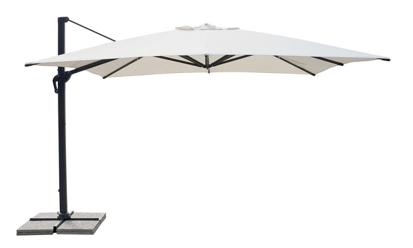 sconto Gartenschirm 4x4m Ecru Polyethylengewebe