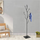 Appendiabiti da Terra 33x33x178 cm in Ferro Battuto Vasconi Salice Nero