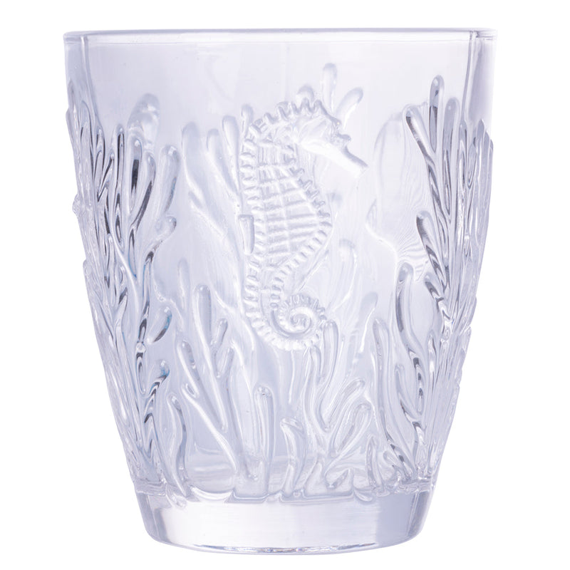 Set 4 Bicchieri Acqua Pantelleria Ocean in Vetro VdE Tivoli 1996 Blu