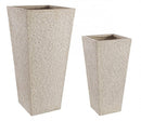 Set 2 Vasi Roccia Qu Alto Sabbia