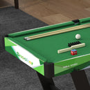 Tavolo da Biliardo Pieghevole 104x55,5x68 cm con Stecche Palle e Triangolo in MDF Verde e Nero  
