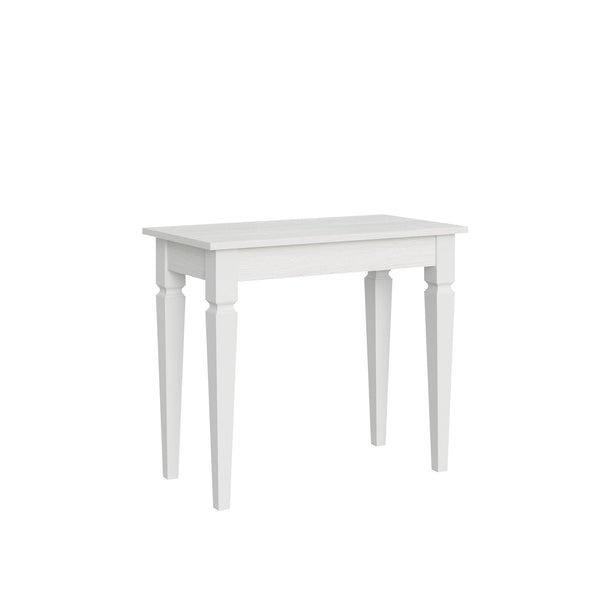 Consolle Allungabile 90-204x48x77 cm in Nobilitato Bianco prezzo